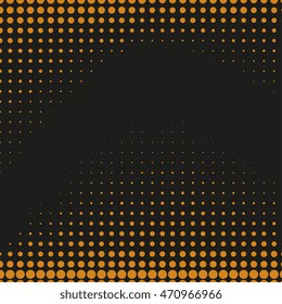 Abstract dotted background. Halftone effect vector background