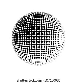 Abstract dotted background. Halftone effect vector illustration. Black dots on white background. Halftone Texture with rhombus