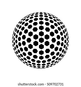 Abstract dotted background. Halftone effect vector illustration. Black dots on white background. Geometric pattern.