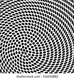 Abstract dotted background. Halftone effect vector illustration. Black dots on white background. Geometric pattern with polygons.