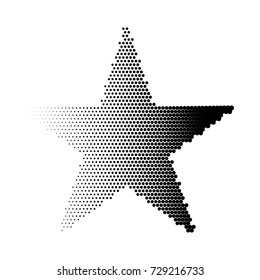 Abstract dotted background. Halftone effect. Vector texture. Sta.  Black dots on white background.