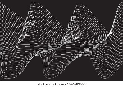 Abstract dotted background. Noise structure with white dots. Vector image