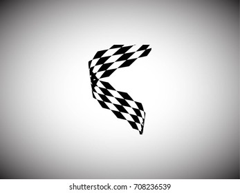 Abstract dotted background. The oversized ball of black circles for use in web design, to print on the covers. Vector illustration