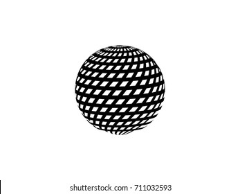 Abstract dotted background. The oversized ball of black circles for use in web design, to print on the covers. Vector illustration