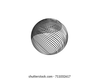 Abstract dotted background. The oversized ball of black circles for use in web design, to print on the covers. Vector illustration