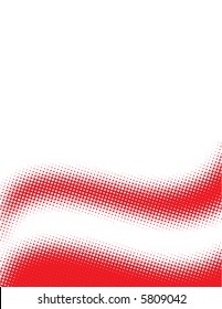 An abstract dotted background in shades of red