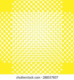 Abstract dotted background vector illustration yellow light-box


