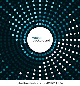 Abstract dotted background, vector illustration