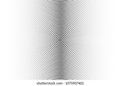 Abstract dotted background. Vector round shapes seamless pattern. Halftone circles effect illustration.
