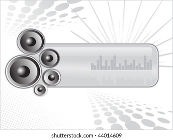 abstract dotted background with vinyl