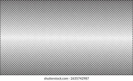 Abstractas Punto negro Halftone sobre fondo blanco