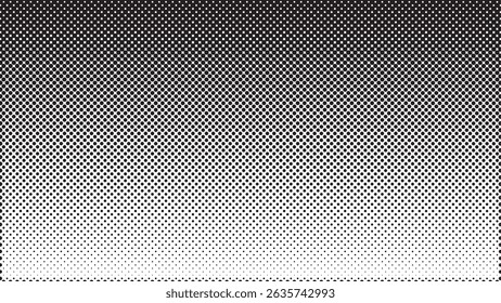 Abstract Dotted black Halftone on white Background