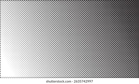 Abstractas Punto negro Halftone sobre fondo blanco
