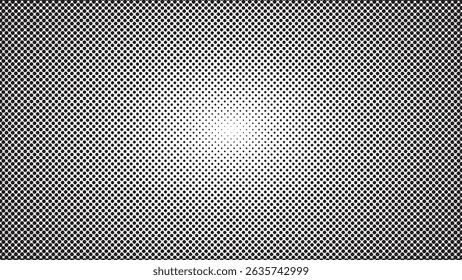 Abstractas Punto negro Halftone sobre fondo blanco