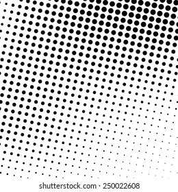Abstract dotted black and white background