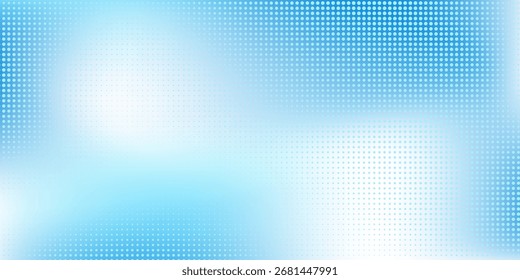 Abstractas fondo de gradiente azul punteado con líneas brillantes ondas de arte moderno diseño simple