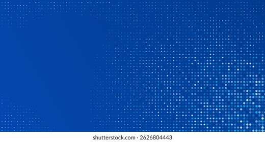 Abstract Dotted Blue Tech Finance Fintech Background Abstract Pixel Pattern. Abstract Business Tech Science Vector Backdrop Modern Abstract SImple Art