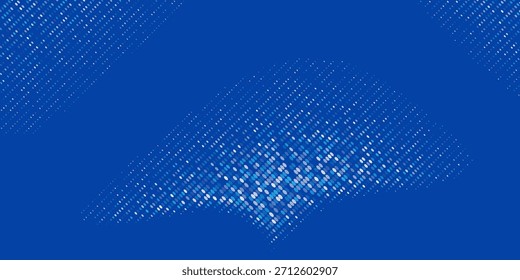 Abstract Dotted Blue Tech Finance Fintech Background Abstract Pixel Pattern. Abstract Business Tech Science Vector Backdrop Modern Abstract