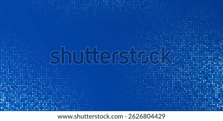 Abstract Dotted Blue Tech Finance Fintech Background Abstract Pixel Pattern. Abstract Business Tech Science Vector Backdrop Modern Abstract