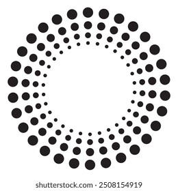 Abstract dotted circles design eps 10