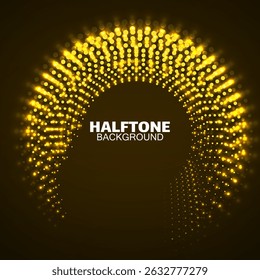 Abstract dotted circles. Dots in circular form. Vector design element