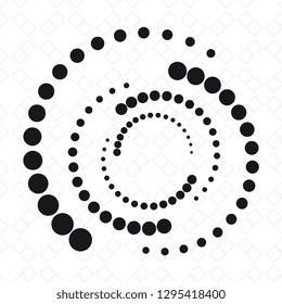 Abstract dotted circles. Abstract vector background. Design elements for logo and business graphics
