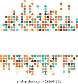 Abstract dotted colorful background texture with copy space