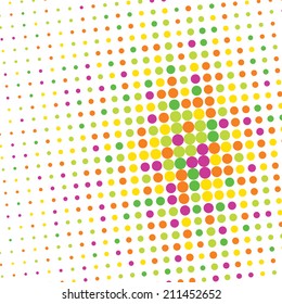 Resumen de textura de fondo colorida con puntos