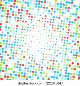Resumen de textura de fondo colorida con puntos