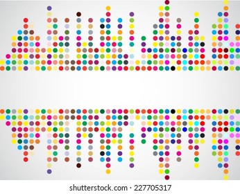 Abstract dotted colorful background texture with copy space