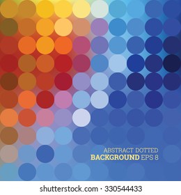 Abstract dotted colorful background, vector editable eps8