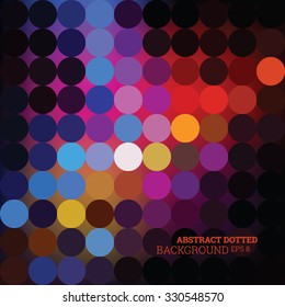 Abstract dotted colorful background, vector editable eps 8