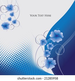abstract dotted flower design