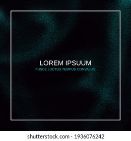 Abstract dotted futuristic style vector background with white frame. Halftone geometric pattern