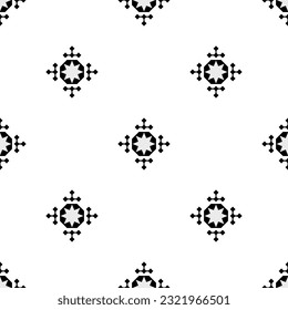 Resumen del patrón de forma de línea geométrica punteada. Diseño cuadrado de tejido geométrico. Vestido de las damas, camisa de hombre, pañuelo de seda simple geo de todo el bloque de impresión.