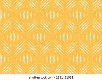 Abstract dotted geometric pattern. Floral seamless background. Vector illustration