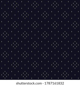 Abstract dotted geometric small line shape motif pattern ultimate blue background. Square ornament geometrical manly fabric design. Ladies dress, man shirt, silk scarf simple geo allover print block