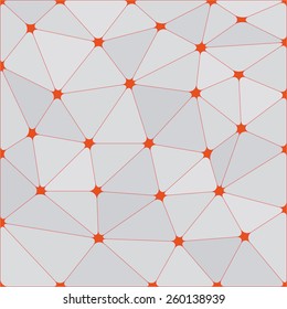 Abstract dotted geometric triangles background