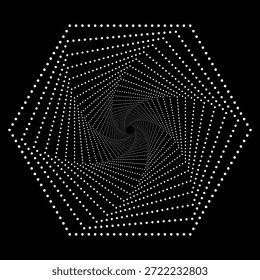 Fondo geométrico punteado Abstractas, efecto visual artístico