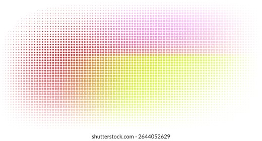 Abstract Dotted Gradient Design in Vibrant Multicolored Spectrum Patterns