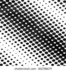 Abstract dotted halftone background