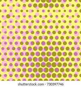 Abstract dotted halftone background. Colored pattern. Decorative template for cover, poster or banner.