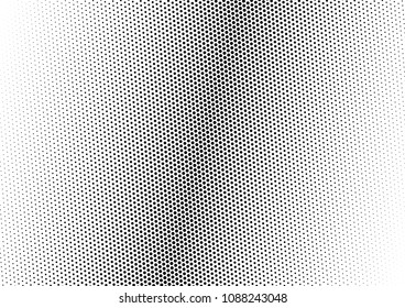 Abstract Dotted Halftone Background. Fade Dots Backdrop. Monochrome Texture. Distressed Gradient Pattern. Vector illustration