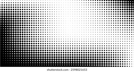 Abstract dotted halftone background. Gradient texture background with dots. Noise Stipple pointillism pattern.