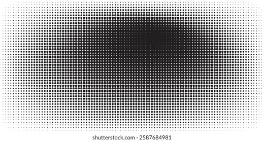 Abstract dotted halftone background. Grainy gradient texture background with dots. Noise Stipple pointillism pattern. Sand, grain, grunge stipple effect.