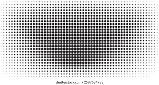 Abstract dotted halftone background. Grainy gradient texture background with dots. Noise Stipple pointillism pattern. Sand, grain, grunge stipple effect.