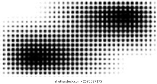 Abstract dotted halftone background. Grainy gradient texture background with dots. Noise Stipple pointillism pattern. Sand  grain  grunge stipple effect.