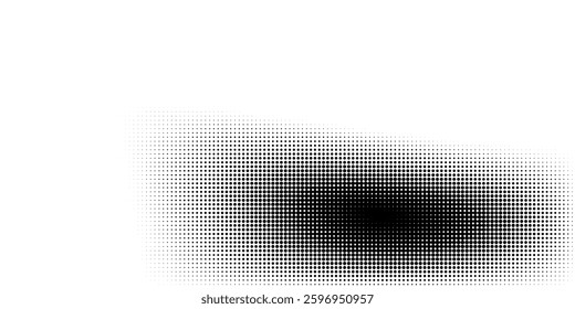Abstract dotted halftone background. Grainy gradient texture background with dots. Noise Stipple pointillism pattern. Sand, grain, grunge stipple effect.