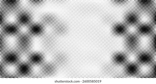 Abstract dotted halftone background. Grainy gradient texture background with dots. Noise Stipple pointillism pattern. Sand  grain  grunge stipple effect.