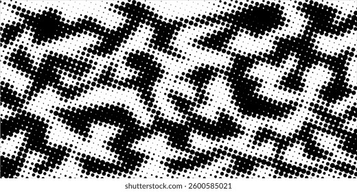 Abstract dotted halftone background. Grainy gradient texture background with dots. Noise Stipple pointillism pattern. Sand  grain  grunge stipple effect.
